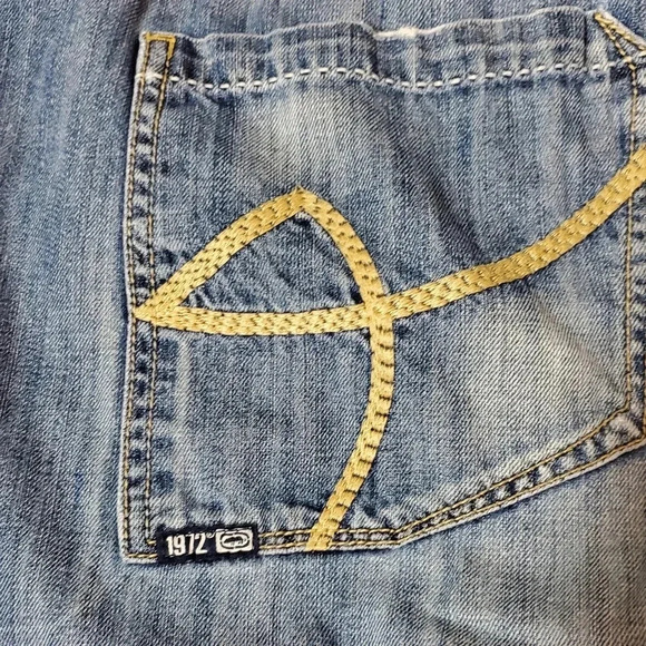 Vintage 90s Ecko Baggy Fit 1972 Jeans Mens Light Wash‎ 40 x 32 Distressed. - Picture 12 of 15